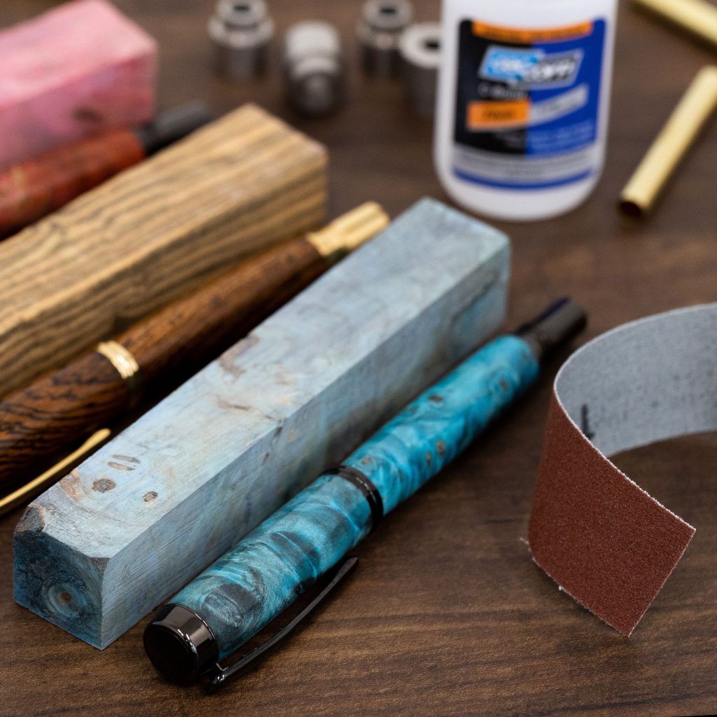 Pen Starter Kit materials for wood pen turning from Penblanks.ca
