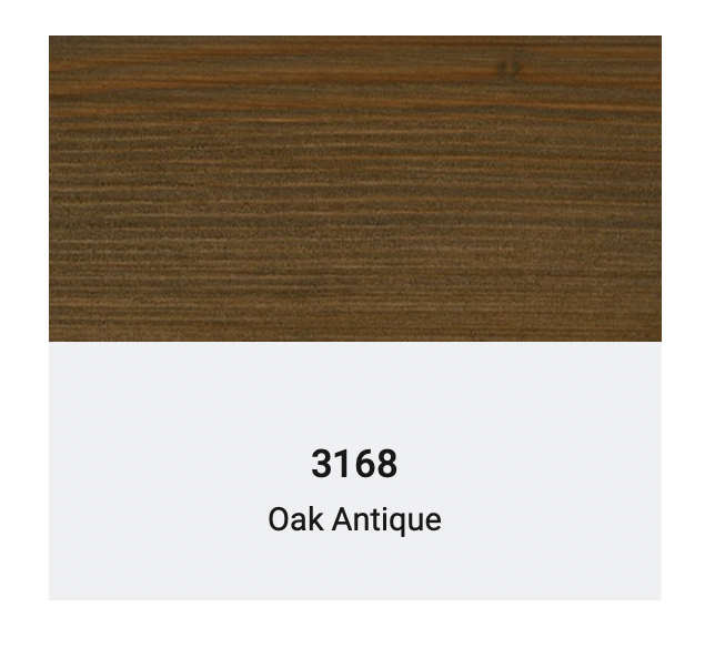 Osmo transparent Wood Wax finish from William Wood-Write in 3168 Oak Antique.