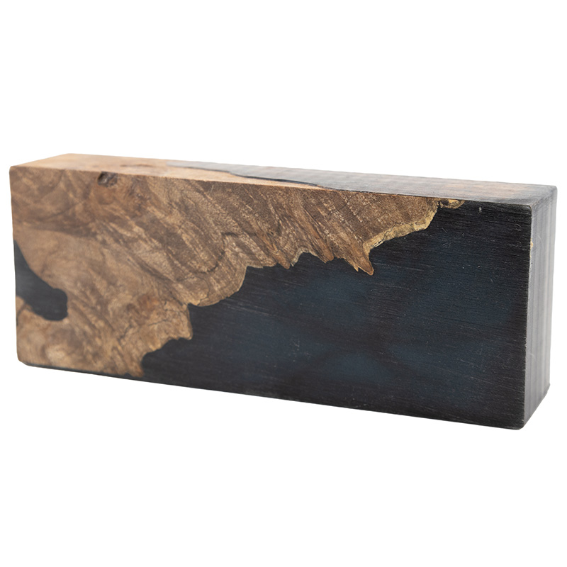 Deep Water acrylic and wood fusion knife block from William Wood-Write Ltd.
