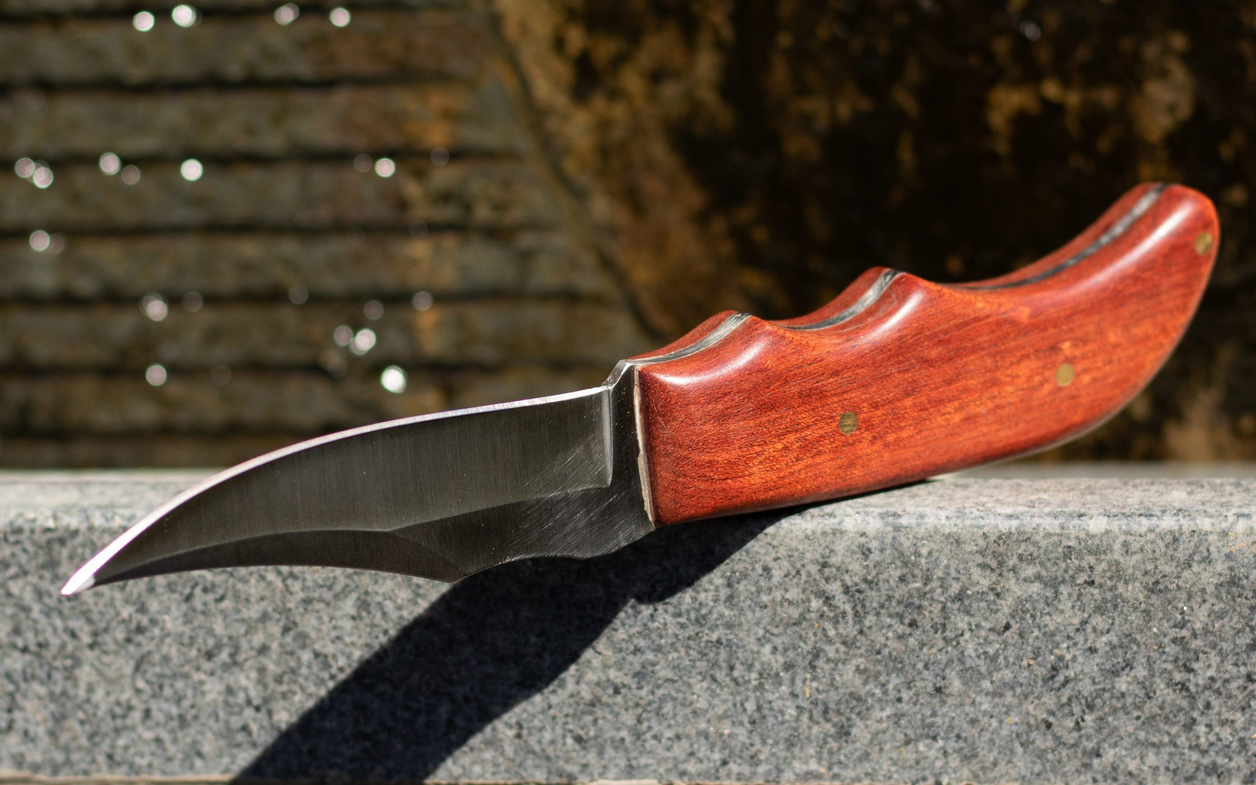 Explorer Knife Kit from William Wood-Write Ltd made with Bloodwood Knife scales
