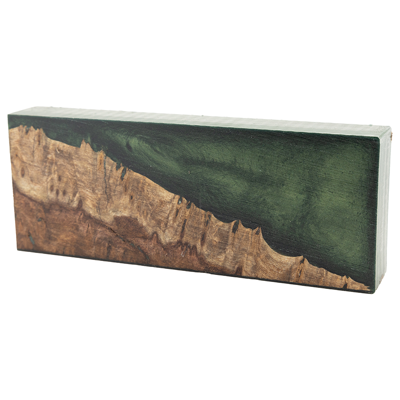 Jungle Green acrylic and wood fusion knife block from William Wood-Write Ltd.