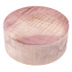 Curly Maple stabilized bowl blanks round mauve - 2