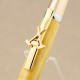 Maple Leaf pen kit clips gold curling - single