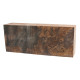 Knife block - Stabilized Maple Burl two tone black 1 x 2 x 5