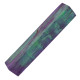 Stabilized double dyed Soft Maple pen blanks - teal & purple