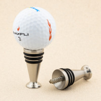 Stainless steel stand-up bottle stopper with lag screw 709